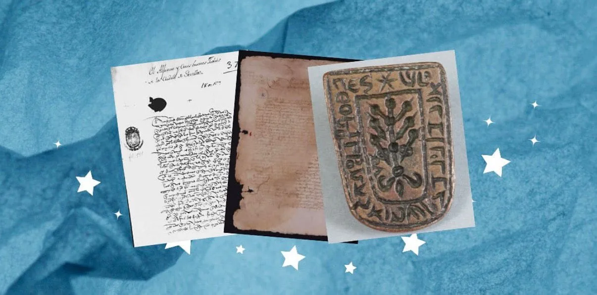 Medieval manuscripts and a Hebrew-inscribed seal evoking the Jewish history of Seville